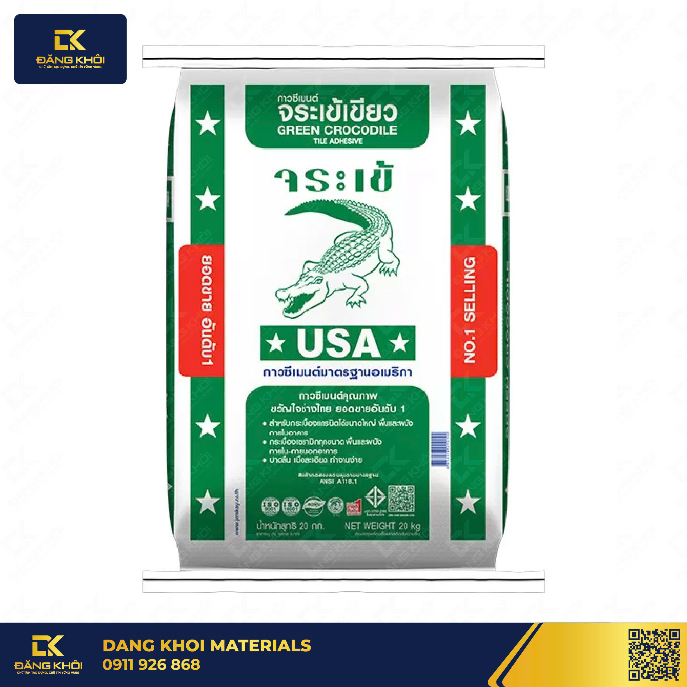 Keo dán gạch cá sấu Green Crocodile