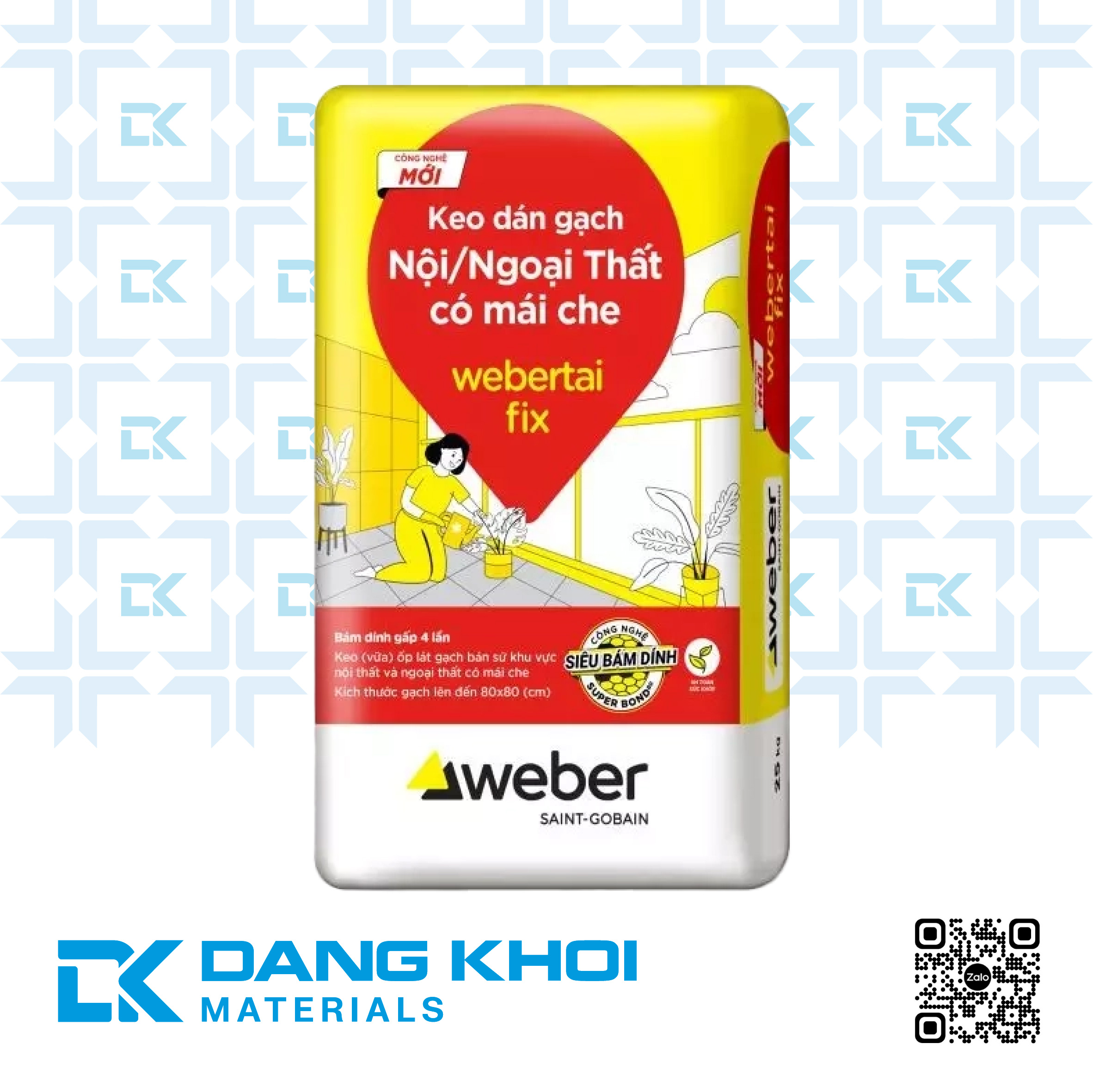 Keo dán gạch Webertai Fix