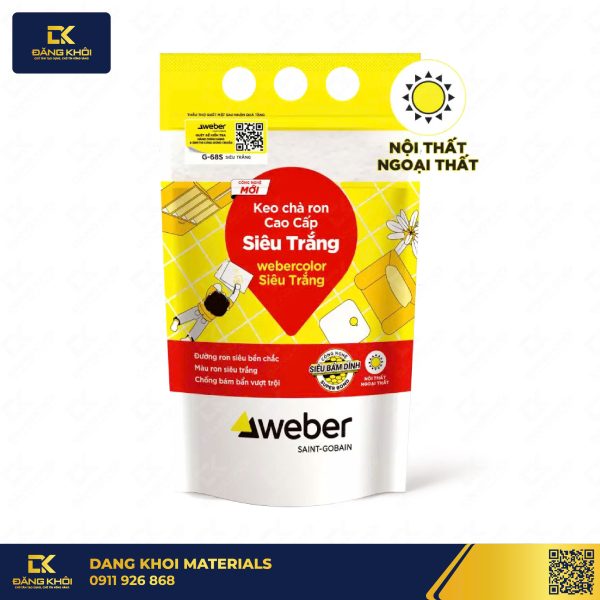 Keo chà ron Weber Color Siêu Trắng