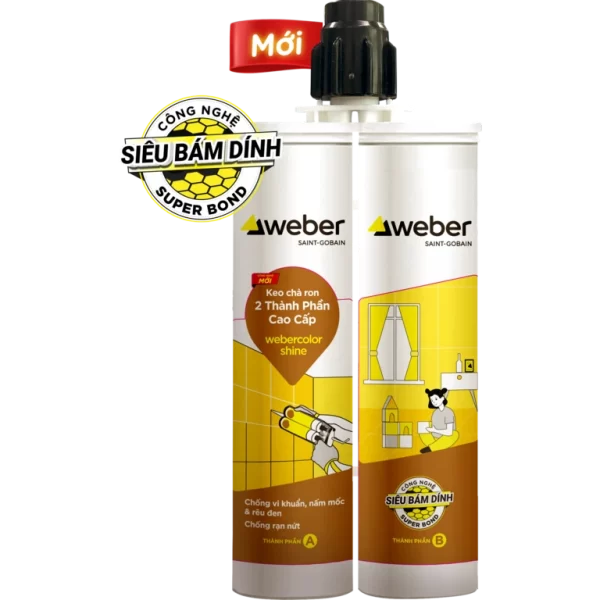 Keo chà ron Weber Epoxy (webercolor shine)