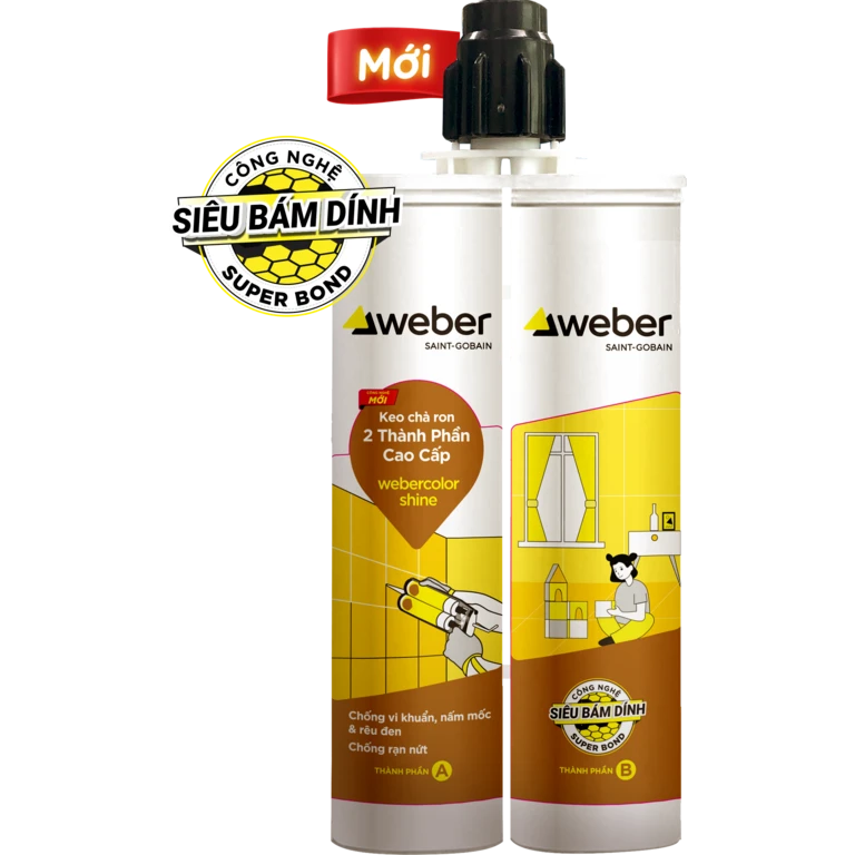 Keo chà ron Weber Epoxy (webercolor shine)