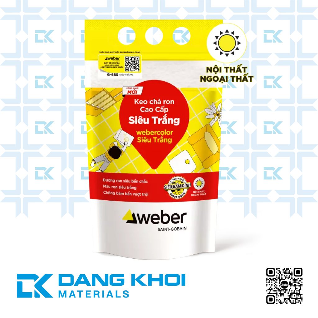 Keo chà ron Weber Color Siêu Trắng