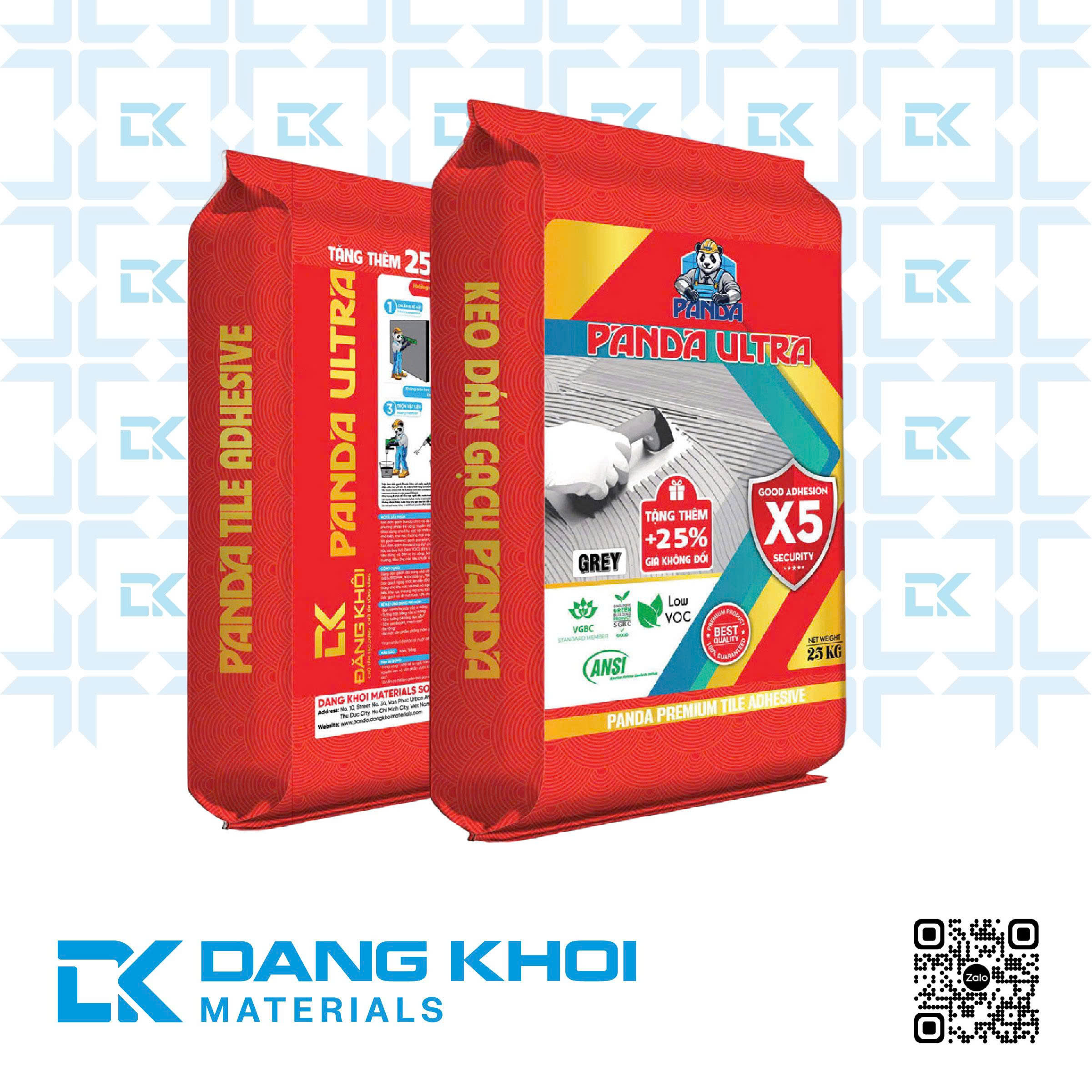 Keo dán gạch Panda Ultra